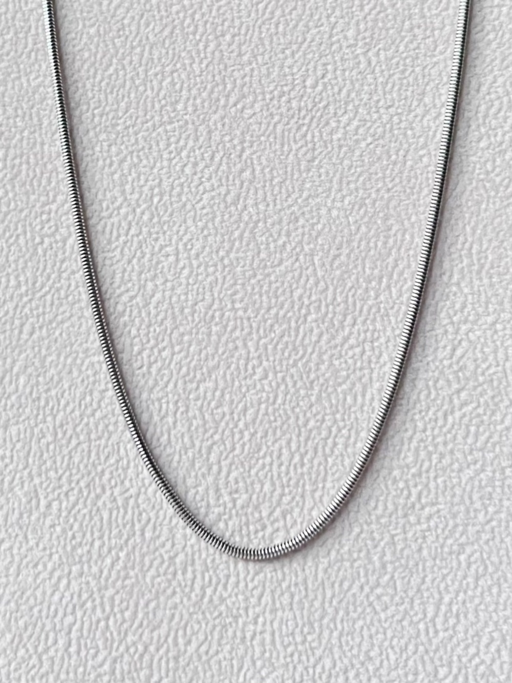 N064 | Rhodium Plated Snake Chain